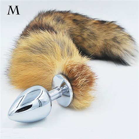 Anal Plug Fox Tail Stainless Steel Butt Plug Cat Tail Anal Plug Fox Tail Cosplay Anal Sex Toys