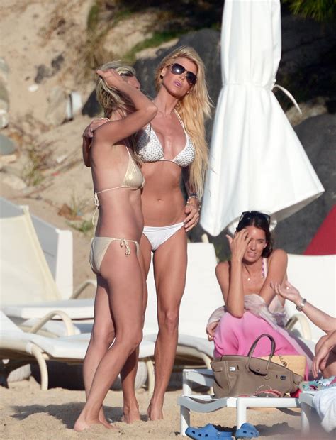 Victoria Silvstedt Spills Out Her White Bikini At The Beach In St Barts Porn Pictures Xxx