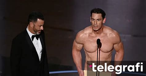 John Cena Appears Naked On The Oscars Stage To Present The Award For Best Costume Design
