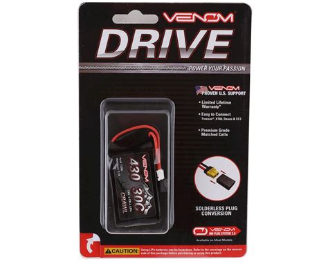 Venom Power Axial SCX24 2S 30C LiPo Battery 7 4V 430mAh VNR15206