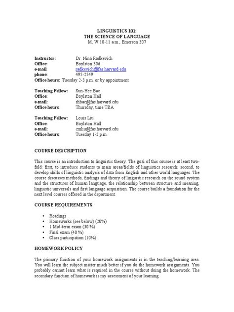 Linguistics 101 Pdf Morphology Linguistics Word