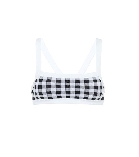 Tropic Of C La Plage Gingham Bikini Top Tropic Of C