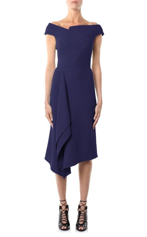 Meghans Exact Dress Meghan Markle Blue Roland Mouret Dress