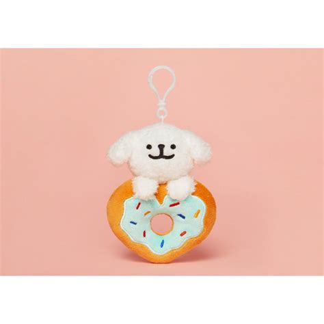 Kakao Friends Maltese Lovely Donuts Plush Doll Keyring Harumio