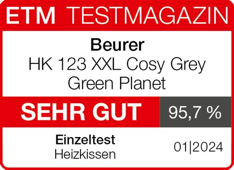 Электрическая грелка HK 123 XXL Cosy Grey Green Planet beurer