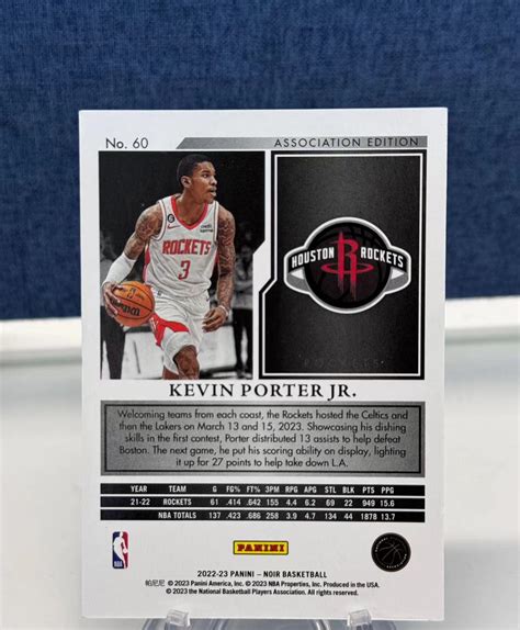 Panini Noir Kevin Porter Jr Base