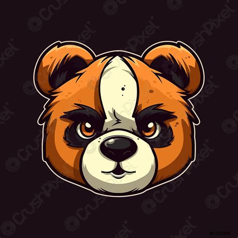 A Logo Of A Pandas Head Designed In Esports Illustration Stock