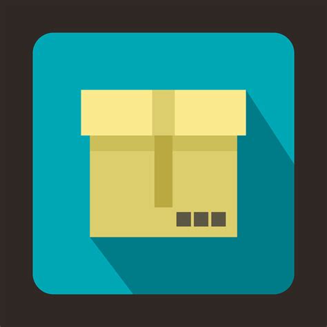 box icon flat style  vector art  vecteezy