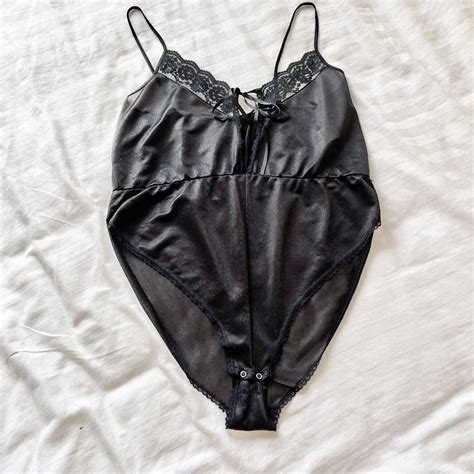 Stunning Sexy Vintage Black Lace String Lingerie Depop