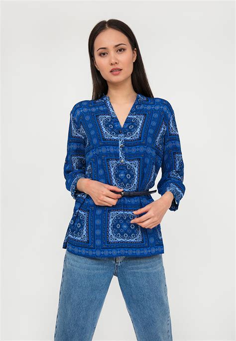 Блуза Finn Flare, цвет: синий, MP002XW0S8LK — купить в интернет ...