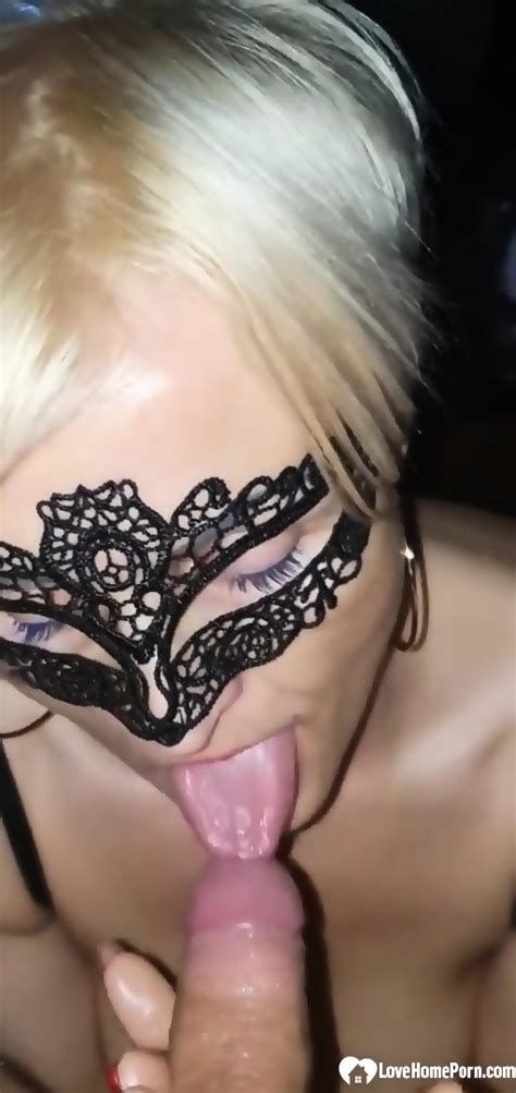 MILF Gives A Blowjob And Make Her Man Cum