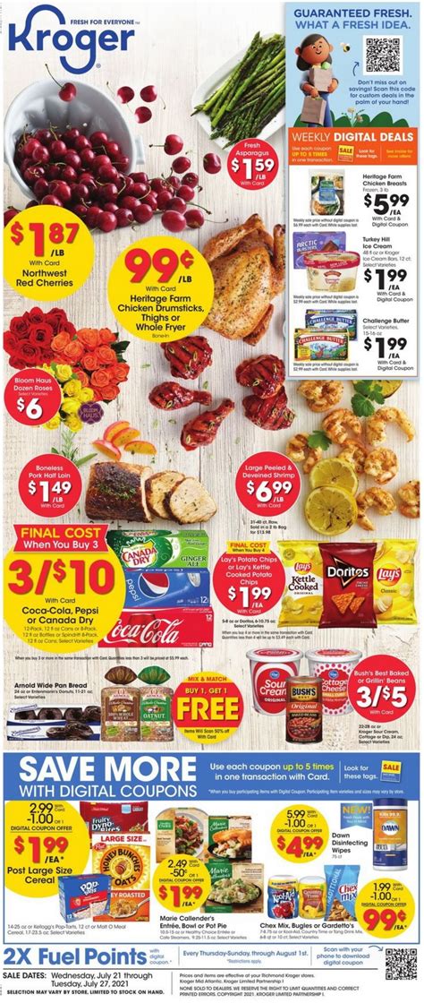 Kroger Weekly Ad Jul 21 Jul 27 2021