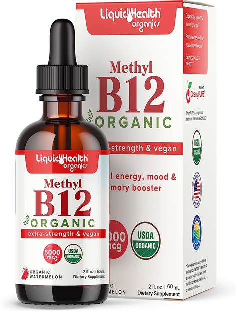 Liquidhealth Methyl Vitamin B12 Organic Liquid Pure Drops