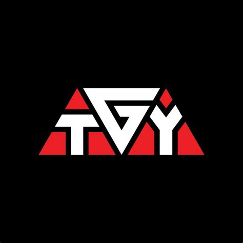 TGY triangle letter logo design with triangle shape. TGY triangle logo ...
