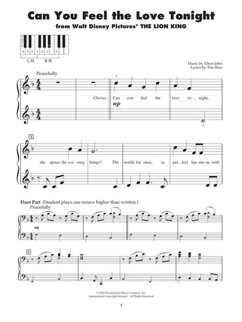 Disney Tunes Five Finger Piano Taylors Music Chester County