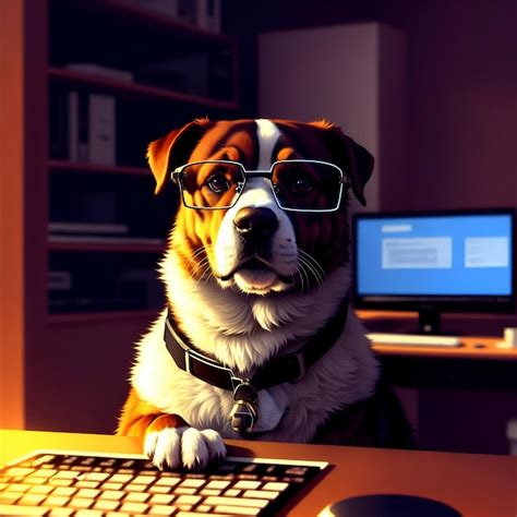 hacker dog images    freepik