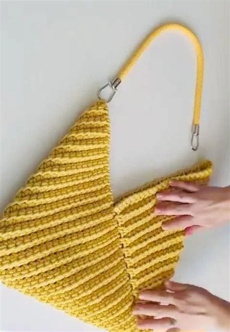 C Mo Tejer Un Bolso Origami Paso A Paso Patr N Gratis Crochet Bag