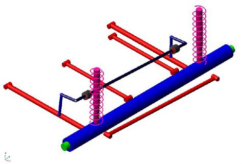 rear suspension system  scientific diagram