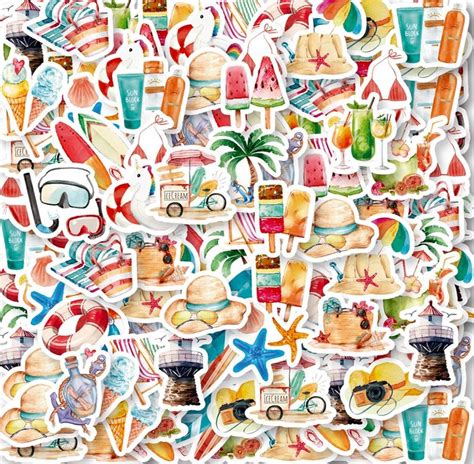 Stk Aufkleber Summer Eis Bikini Strand Ozean Kaufen Auf Ricardo