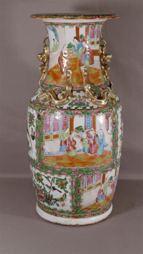 Proantic Vase En Porcelaine De Canton Chine XIX ème Siècle