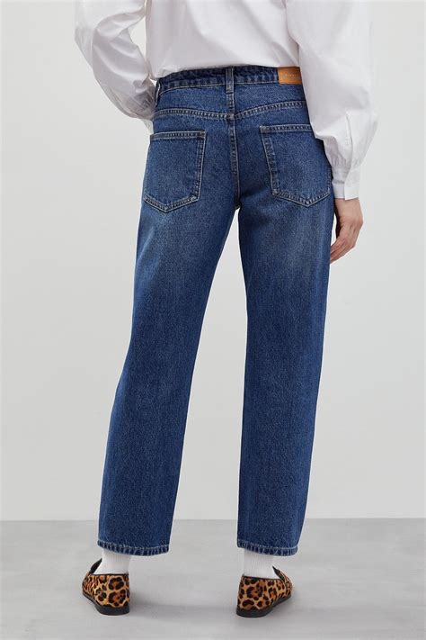 Джинсы straight fit женские, цвет Темно-cиний (арт: FBD15005) - купить ...