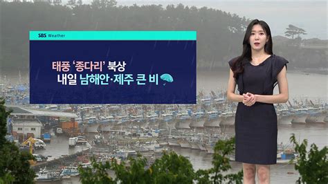 날씨 태풍 종다리 북상내일 남해안·제주 큰 비