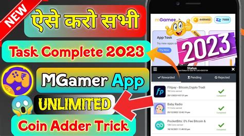 MGamer Unlimited Coin Trick MGamer App Task Offers Complete 2023