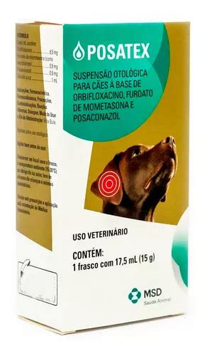 Posatex Otite Cães Anti inflamatório 17 5 Ml Frete grátis