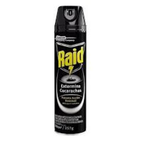 Insecticida Aerosol Raid Cucarachas Negro Raid