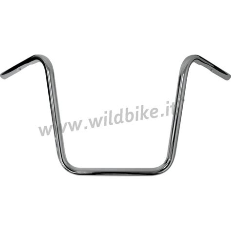 MANUBRIO APE HANGER CROMATO ALTEZZA 14 DA 1 MOTO CUSTOM E HARLEY