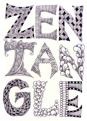 17 Zentangle Alphabets Ideas Zentangle Zentangle Patterns Doodles Zentangles