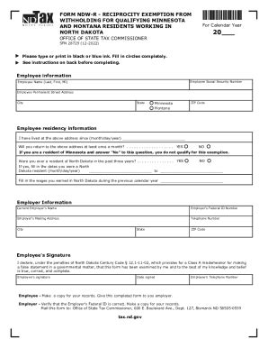 Fillable Online Form Mwr Reciprocity Exemption Affidavit Of Residency