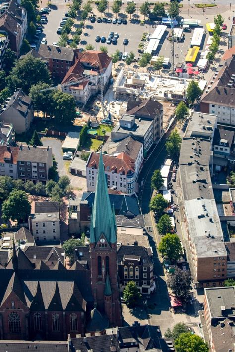 Gladbeck aus der Vogelperspektive Kirchengebäude der Sankt Lamberti