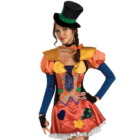 Hobo Clown Costume - Women's Fancy Dress Costumes - Fun Party Outfits