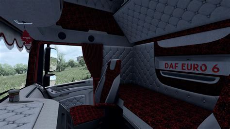 Daf Xf 106 Holland Style Interior Red Pluche 136x Ets2 Euro Truck