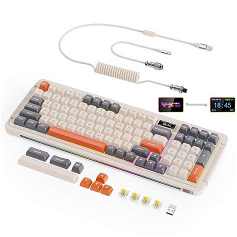 Amazon In Buy Royalaxe X Protoarc L Wireless Mechanical Keyboard With Tft Lcd Hot