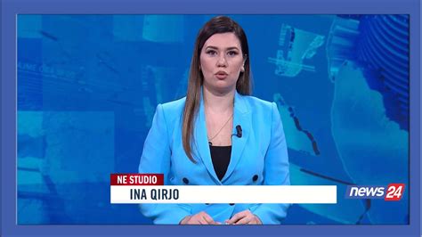 Janar Edicioni I Lajmeve Ne News Ne Studio Ina Qirjo Ora