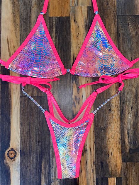 Sunset Snakeskin Posing Bikini Sweetrevengebikinis