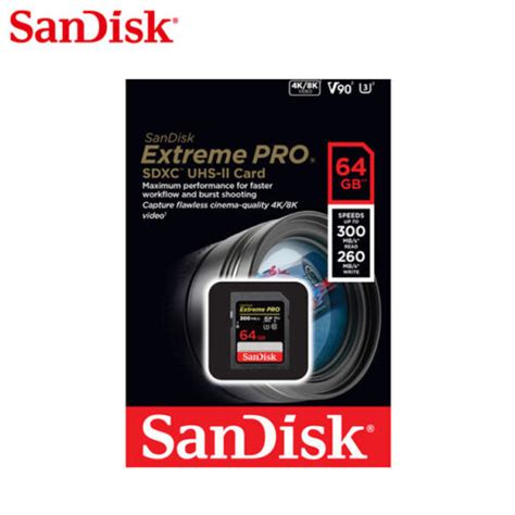 Sandisk Extreme Pro Gb Gb Gb Sdhc Sdxc Uhs Ii V Mb S Sd