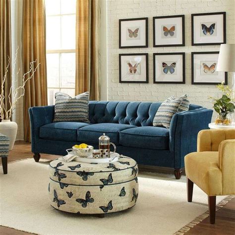 30+ Navy Sofa Living Room Ideas – HomeDecorish