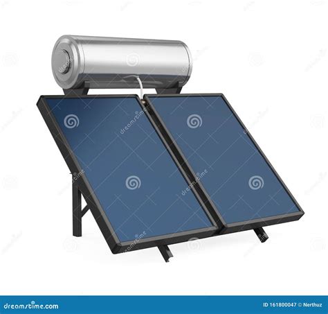 Solar Heat Collector Isolated Stock Illustration Illustration Of