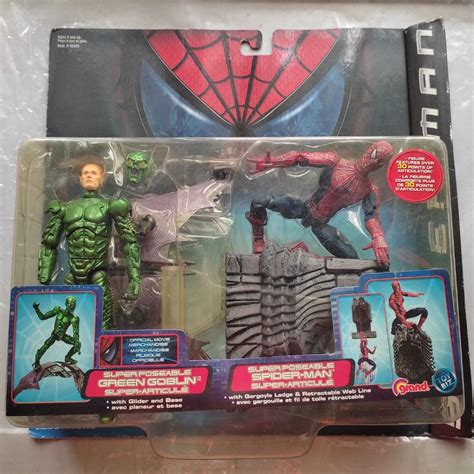 Green Goblin Super Poseable Figure W Glider 2002 Marvel Spider Man