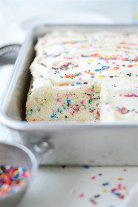 Easy Homemade Funfetti Cake Simply Scratch