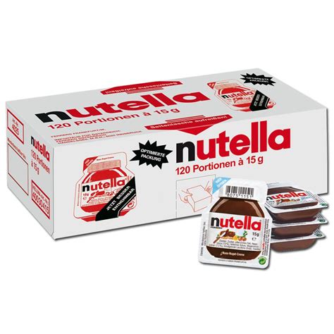 Ferrero Nutella Portionspackung 15g 120 Stück Schokolade ...