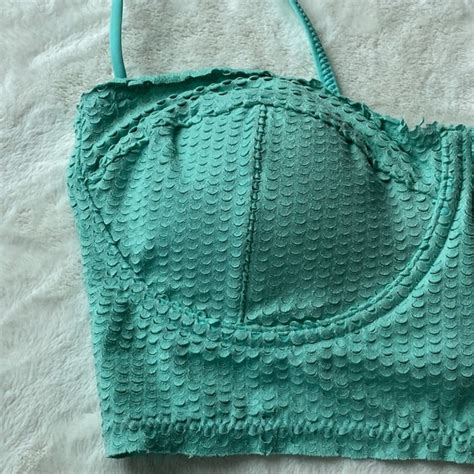Vix Swim New Vix X Paula Hermanny Scales Corsage Bustier Bikini Top