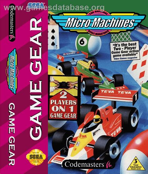 Micro Machines Sega Game Gear Artwork Box