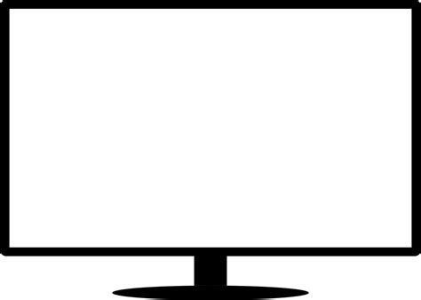 blank modern tv screen template  vector art  vecteezy