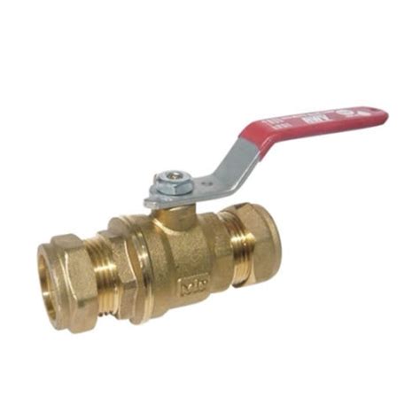 Ab Lf Brass Full Port Ball Valve Red White Valve Corp