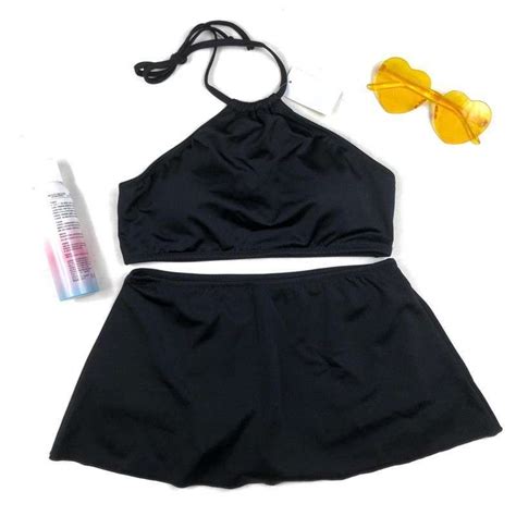Promo Azure Solid Colors Bikini Set Bikini Pantai Baju Renang