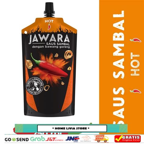Jual Jawara Saus Sambal Bawang Goreng Hot Pouch X Ml Shopee Indonesia